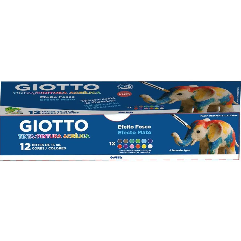Tinta Acrilica Giotto 15Ml 12 Cores Canson (Unidade) - imagem 2