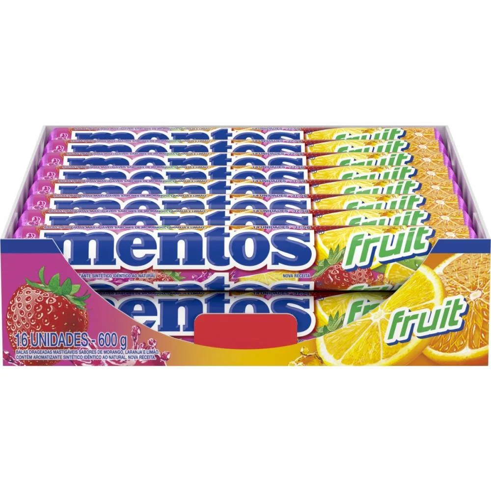 16 X Bala Mentos Stick Frutas 37,5G Perfetti Van Melle - imagem 3