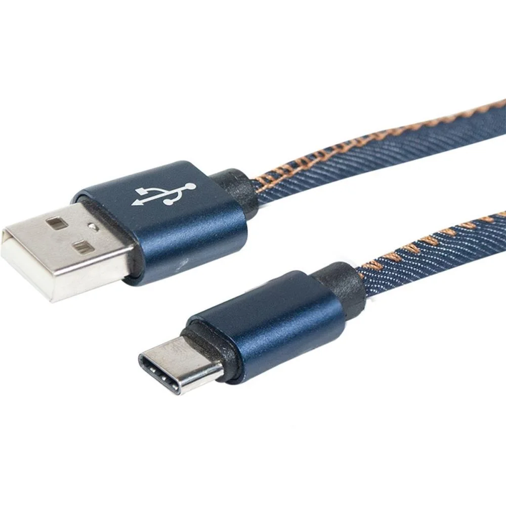 Cabo Usb Flat Tape C 3.0A 1,0M Jeans Flex - imagem 2