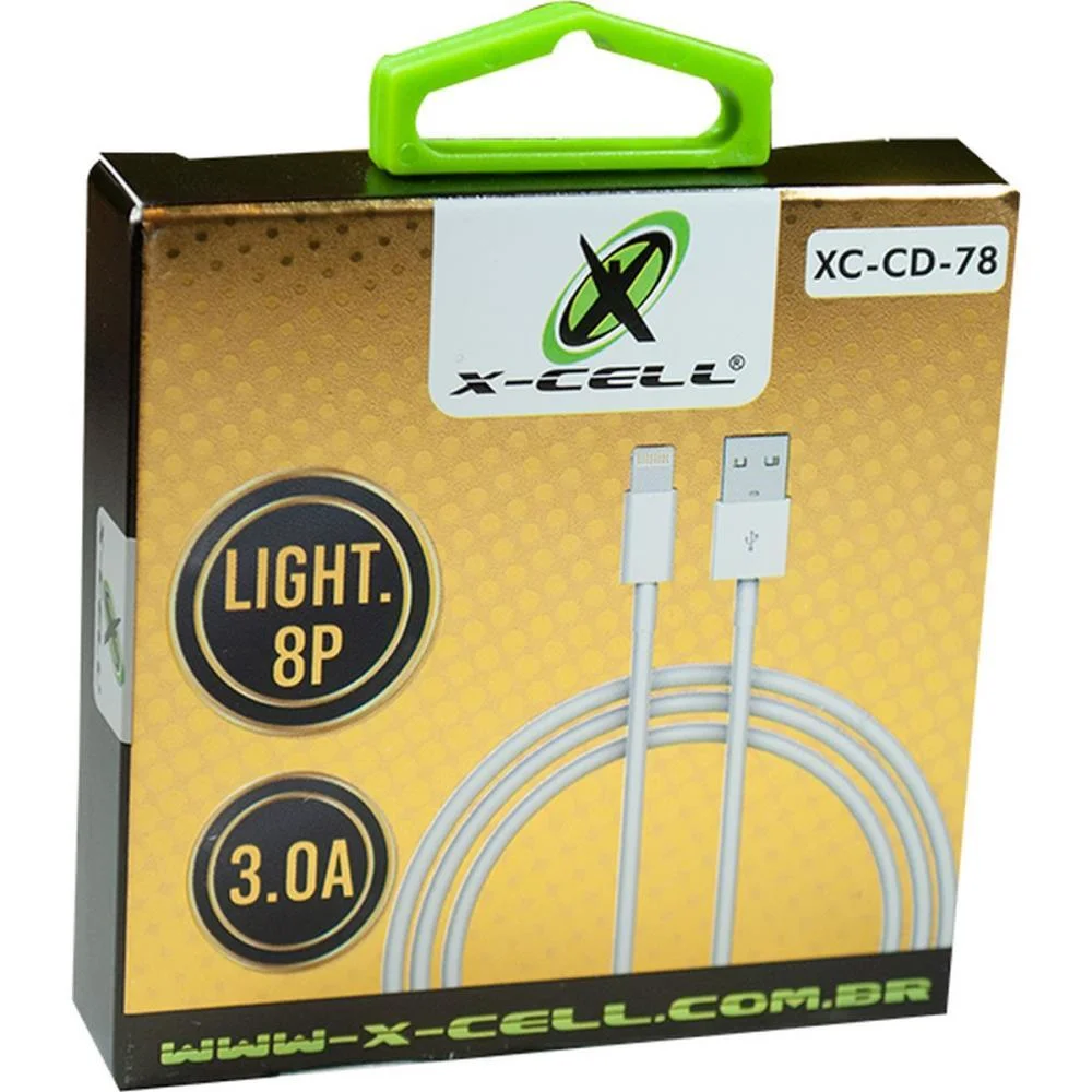 Cabo Usb Light 8P 3.0A 1,0M Branco Flex - imagem 4