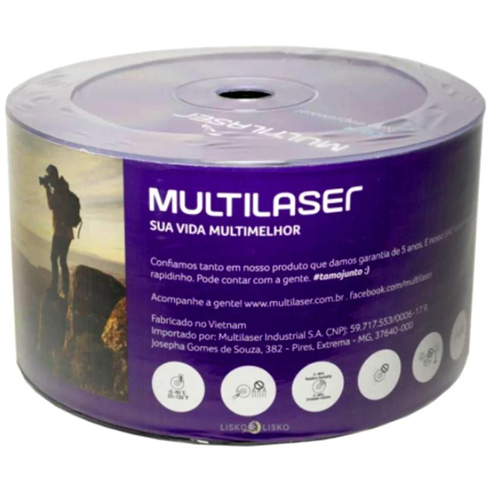 Cd Gravavel Cd-R 700Mb/52X Multi (Tubo-50) - imagem 2