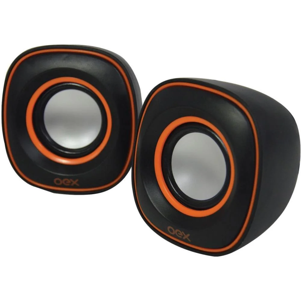Caixa De Som P/ Computador Speaker Round 8W Usb/P2 Pt/Lj Newex (Unidade) - imagem 4