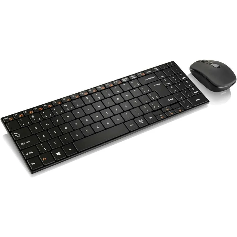 Kit Perifericos Teclado+Mouse Sem Fio Preto Multi (Kit) - imagem 3