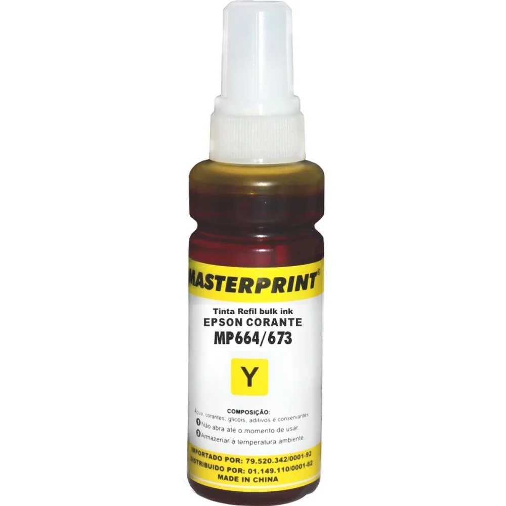 Refil De Tinta Epson Comp. 664 Amarelo 100Ml Masterprint (Unidade) - imagem 3