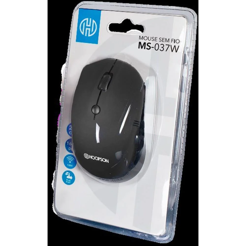 Mouse Optico Sem Fio 1600Dpi Preto Mercoriental (Unidade) - imagem 3
