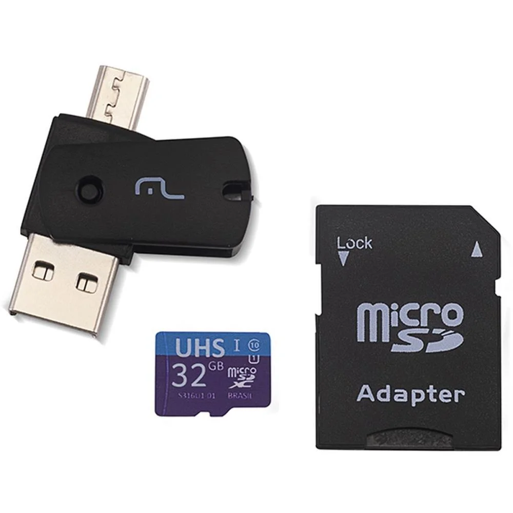 Cartao De Memoria Kit 3 Em 1 32Gb 10 Class Multi - imagem 4