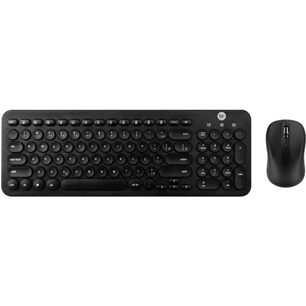 Kit Perifericos Teclado+Mouse Multimidia Preto Bright (Kit) - imagem 3