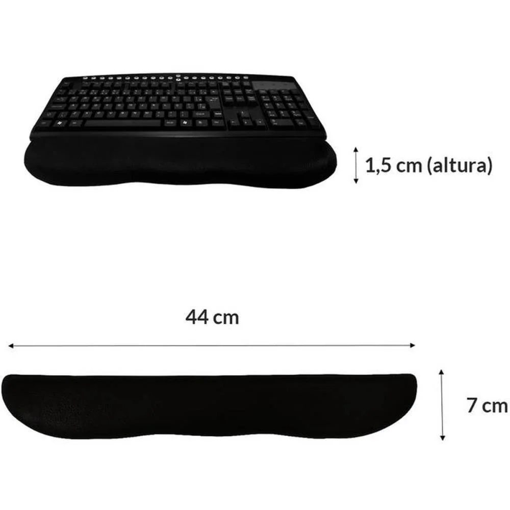 Descanso Ergonomico Apoio P/Digitaçao Confort Pret Reliza - imagem 7