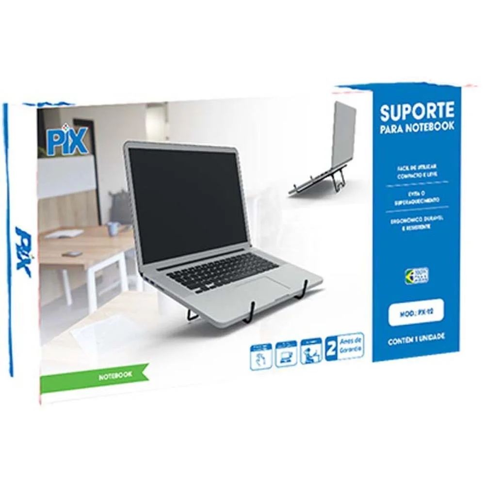 Suporte Para Notebook Universal Ergonomico Preto Santana Centro (Unidade) - imagem 5