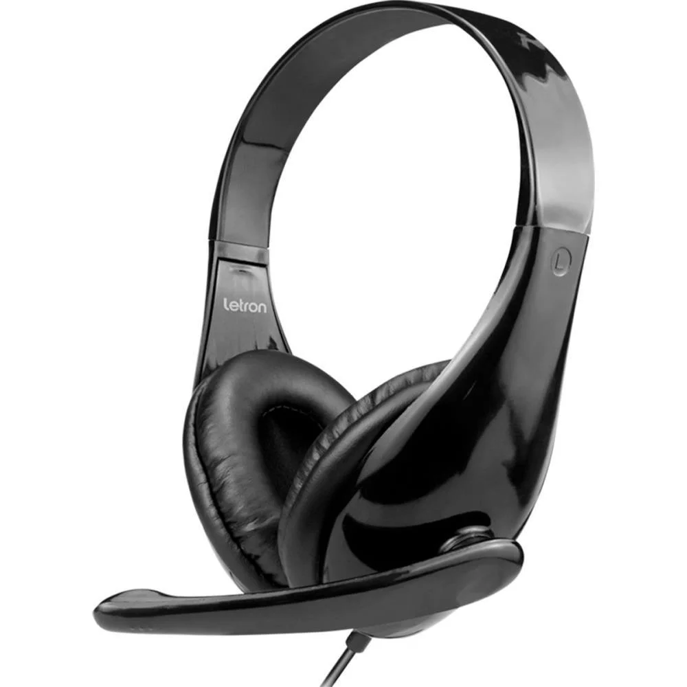 Fone De Ouvido Com Microfone Letron Heardset Esterio Fit P3 Leonora - imagem 3