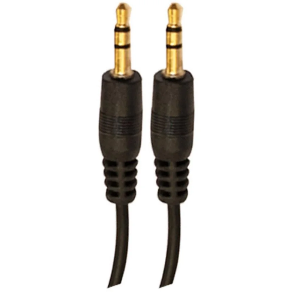 Cabo De Audio P2Xp2 Estereo 1,0M Preto Flex - imagem 3