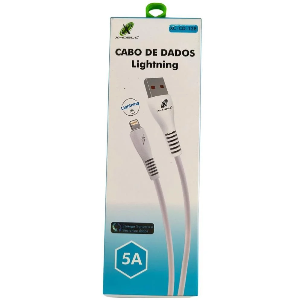 Cabo Usb Ios Branco 5.0A 1.0Mts Flex - imagem 4