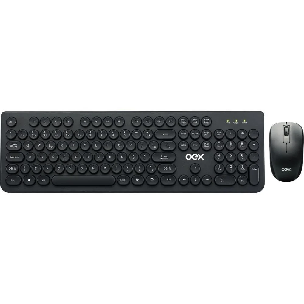 Kit Perifericos Pop Tecl+Mouse S/Fio Preto Newex (Kit) - imagem 5