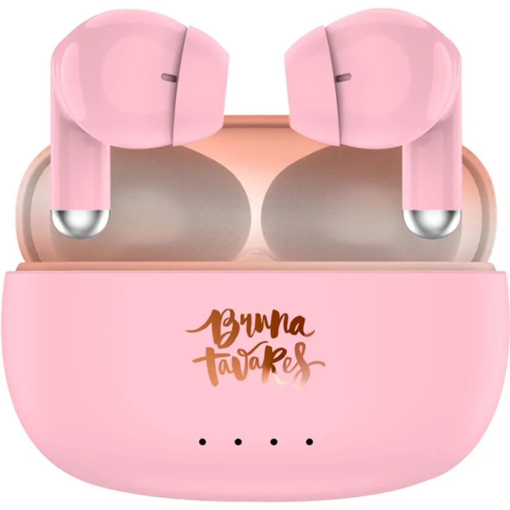 Fone De Ouvido Bluetooth Bruna Tavares 5.3 Usb-C Rose Leonora - imagem 5