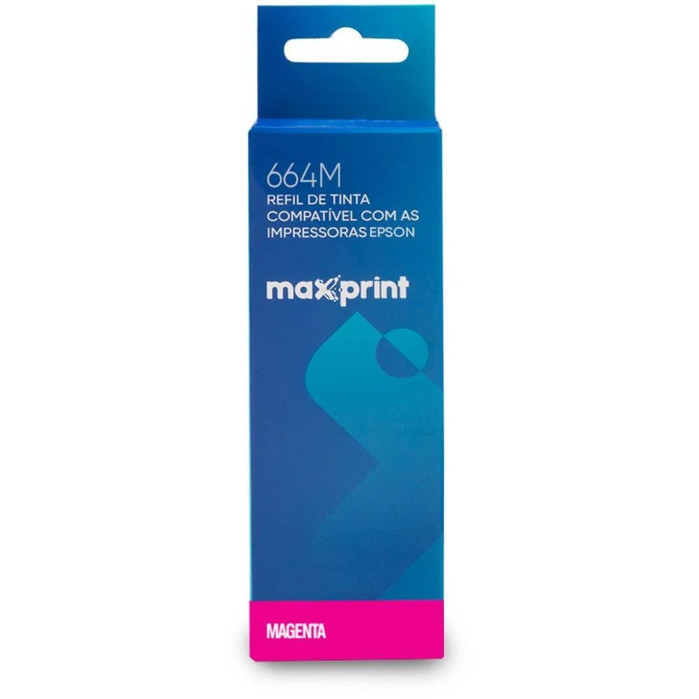 Refil De Tinta Epson Comp. 664M Magenta 100Ml Maxprint (Unidade) - imagem 5