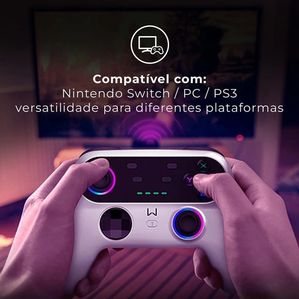 Controle Para Jogo Ultra Pro Bluet.nintendo/Pc Br Multi - imagem 6