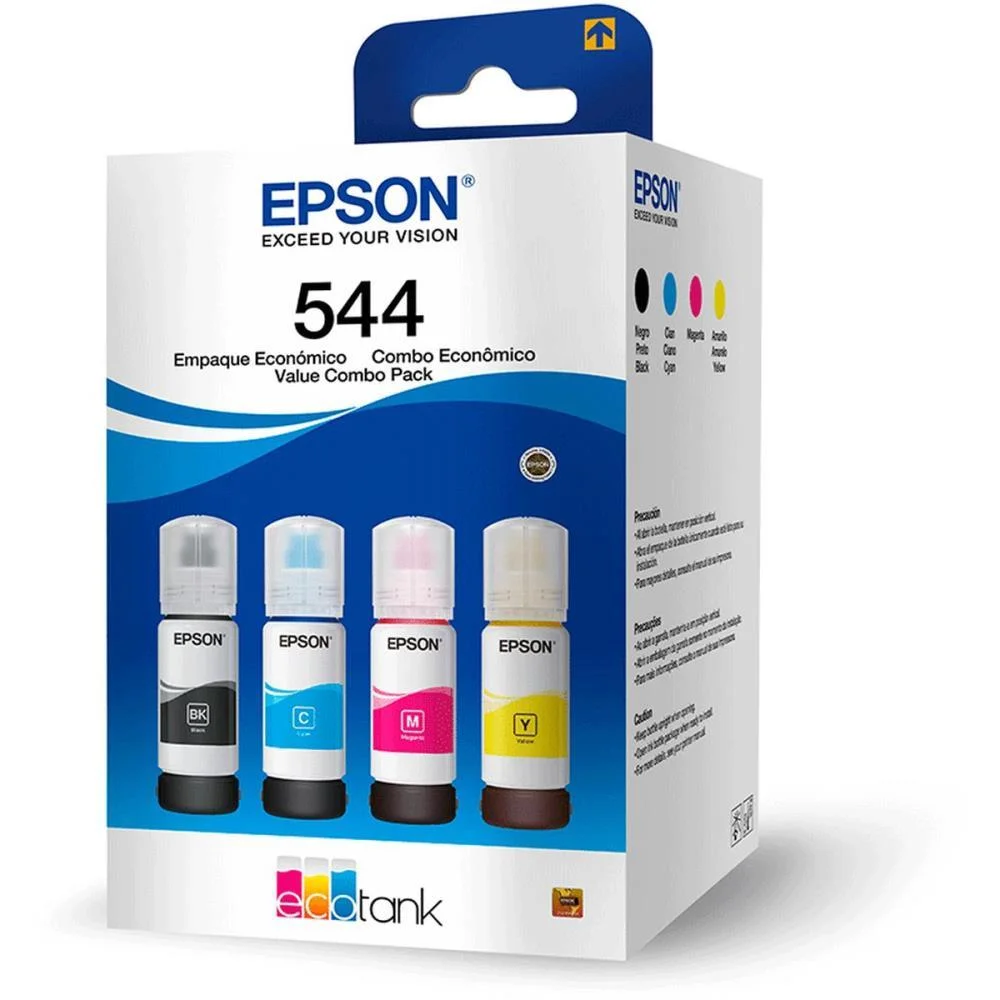 Refil De Tinta Epson 544 Kit Com 4 Cores Epson (Kit) - imagem 2