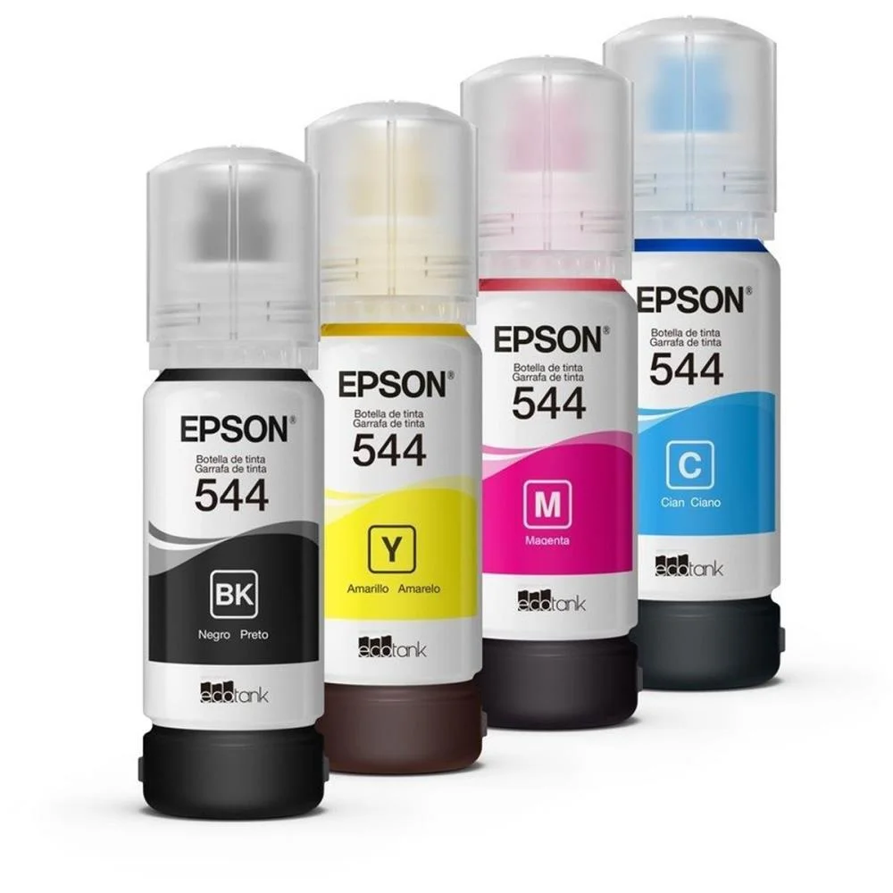 Refil De Tinta Epson 544 Kit Com 4 Cores Epson (Kit) - imagem 4