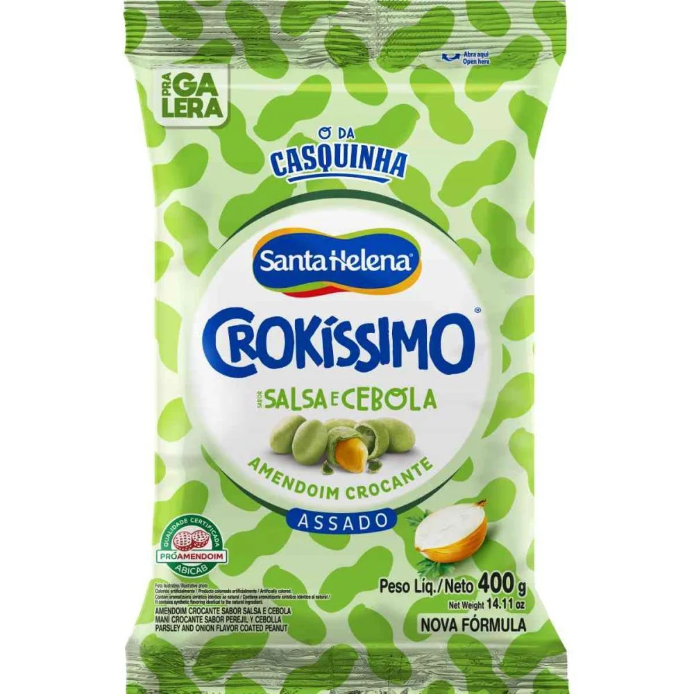 Amendoim Crokissimo Salsa E Cebola 400G Santa Helena (Unidade) - imagem 2