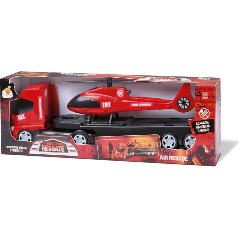 Caminhao Trans Aereo Resgate Orange Toys (Unidade) - imagem 4