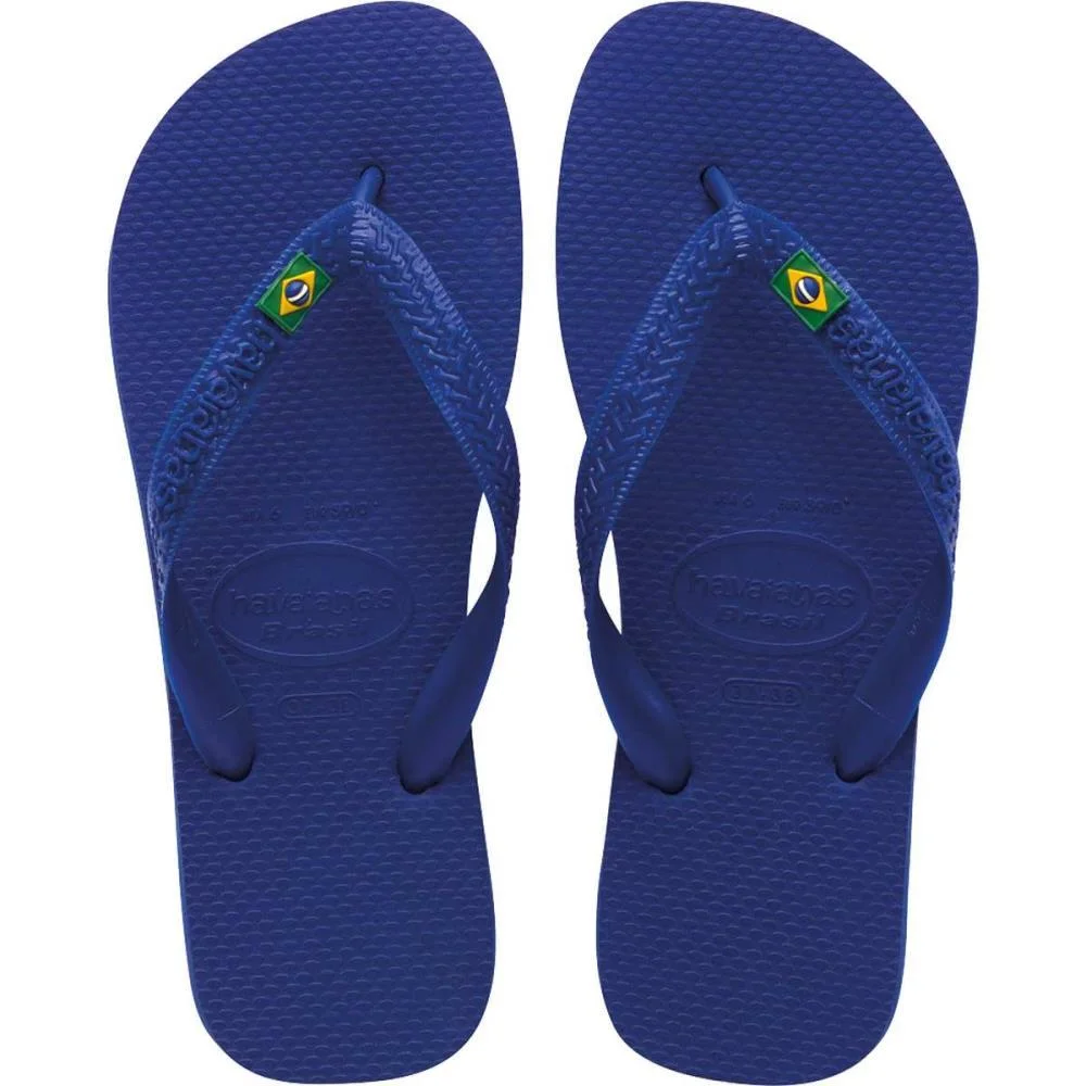 Chinelo Havaianas Unissex Brasil 41/2 Azul Naval Havaianas (Par) - imagem 4