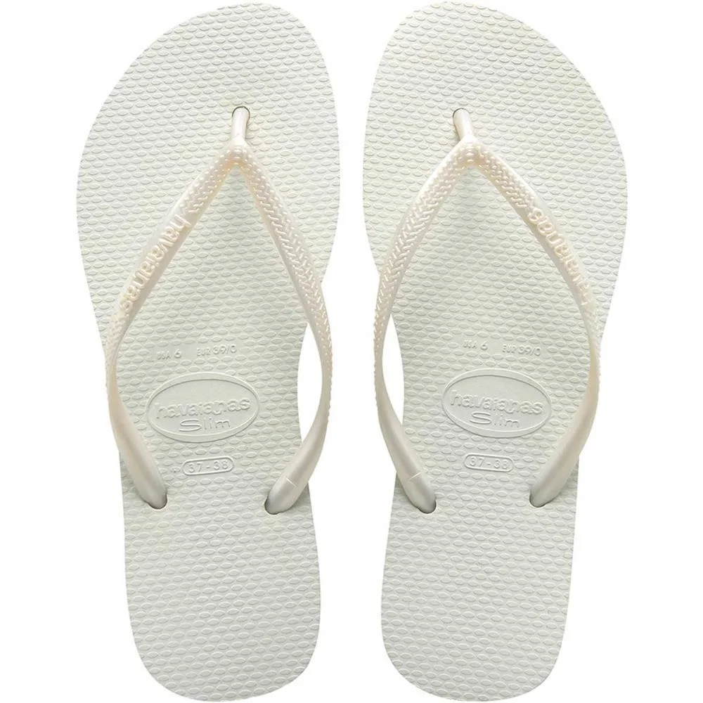 Chinelo Havaianas Feminino Slim 35/6 Branco Havaianas (Par) - imagem 2