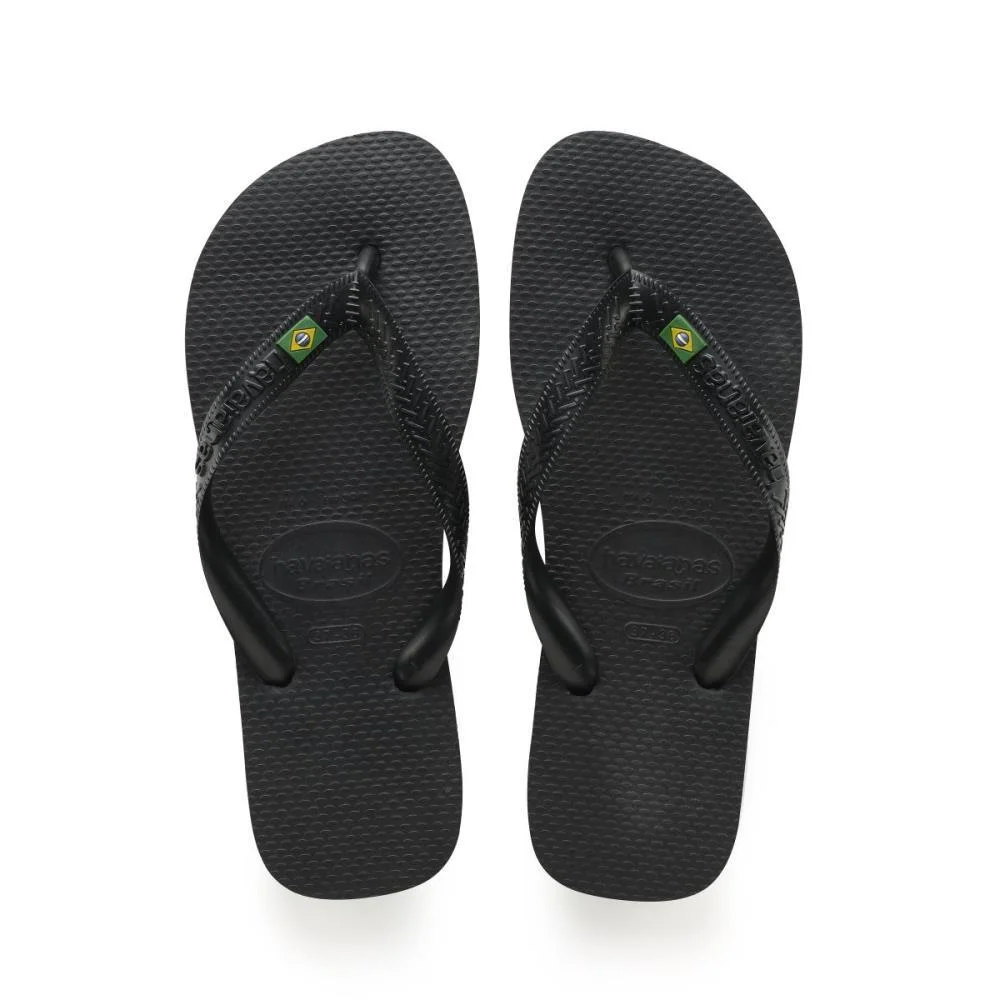 Chinelo Havaianas Unissex Brasil 35/6 Preto Havaianas (Par) - imagem 2