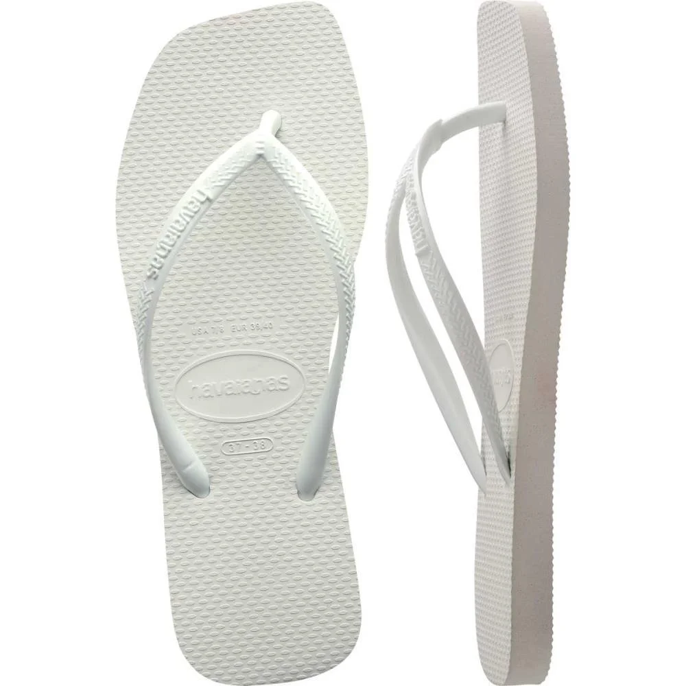 Chinelo Havaianas Feminino Slim Square 35/6 Branco Havaianas (Par) - imagem 6