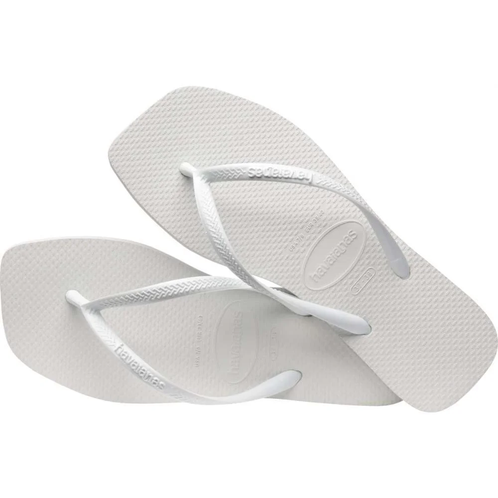 Chinelo Havaianas Feminino Slim Square 39/0 Branco Havaianas (Par) - imagem 5