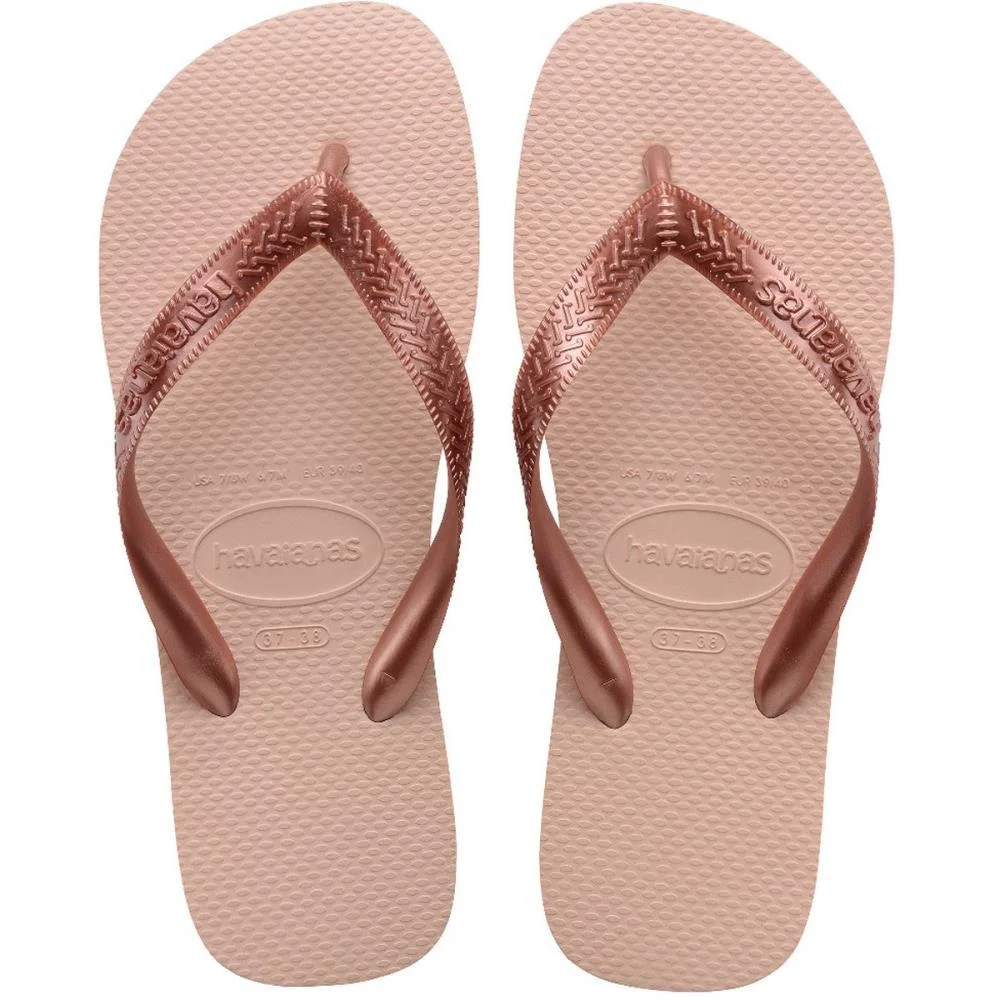 Chinelo Havaianas Feminino Top Tiras 35/6 Rosa Ballet Havaianas (Par) - imagem 6