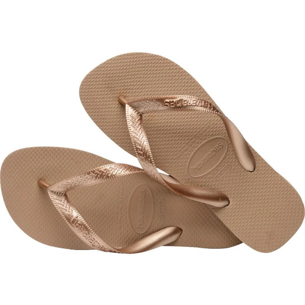 Chinelo Havaianas Feminino Top Tiras 35/6 Rose Gold Havaianas (Par) - imagem 5