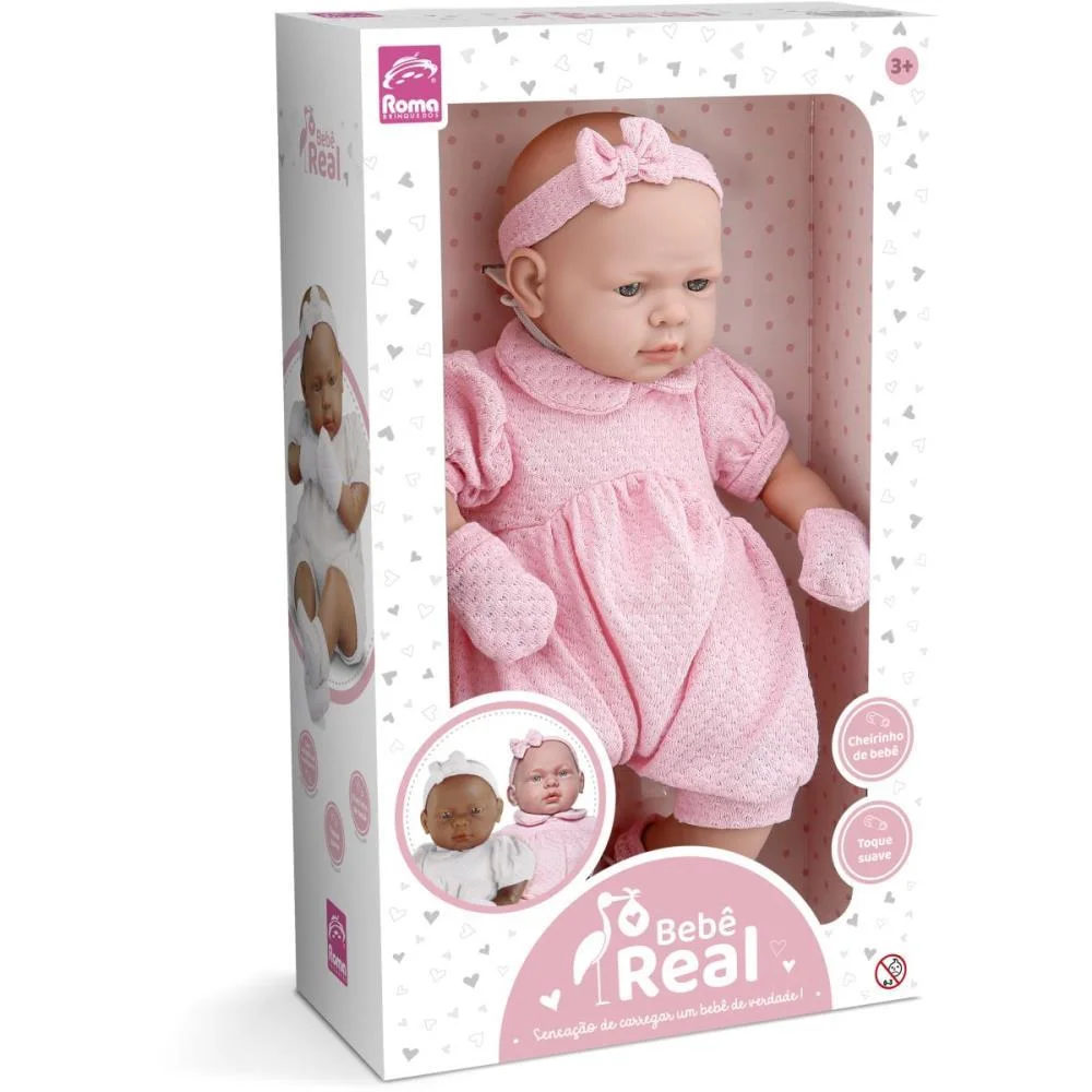 Boneca Bebe Real 52Cm. Roma (Unidade) - imagem 4
