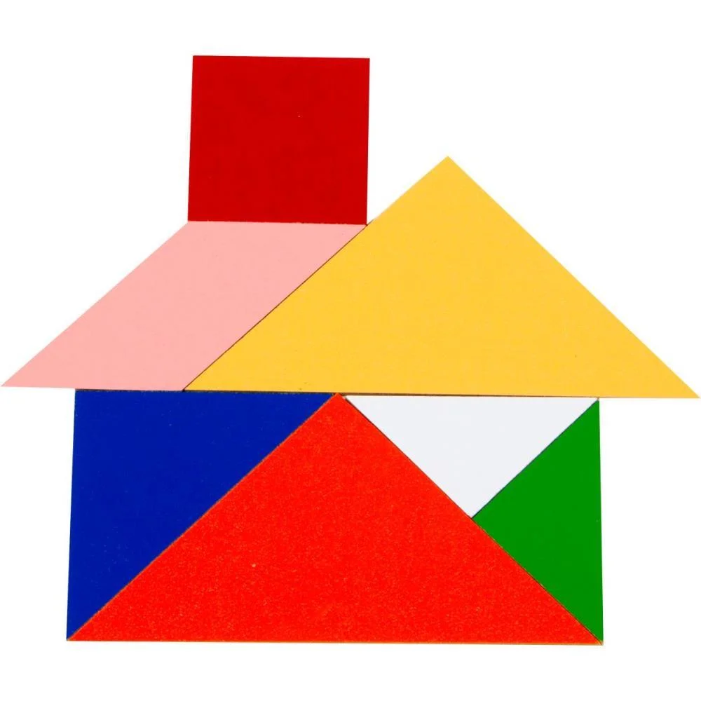 Brinquedo Pedagogico Madeira Tangram 35 Pecas Em Madeira Carlu (Unidade) - imagem 4