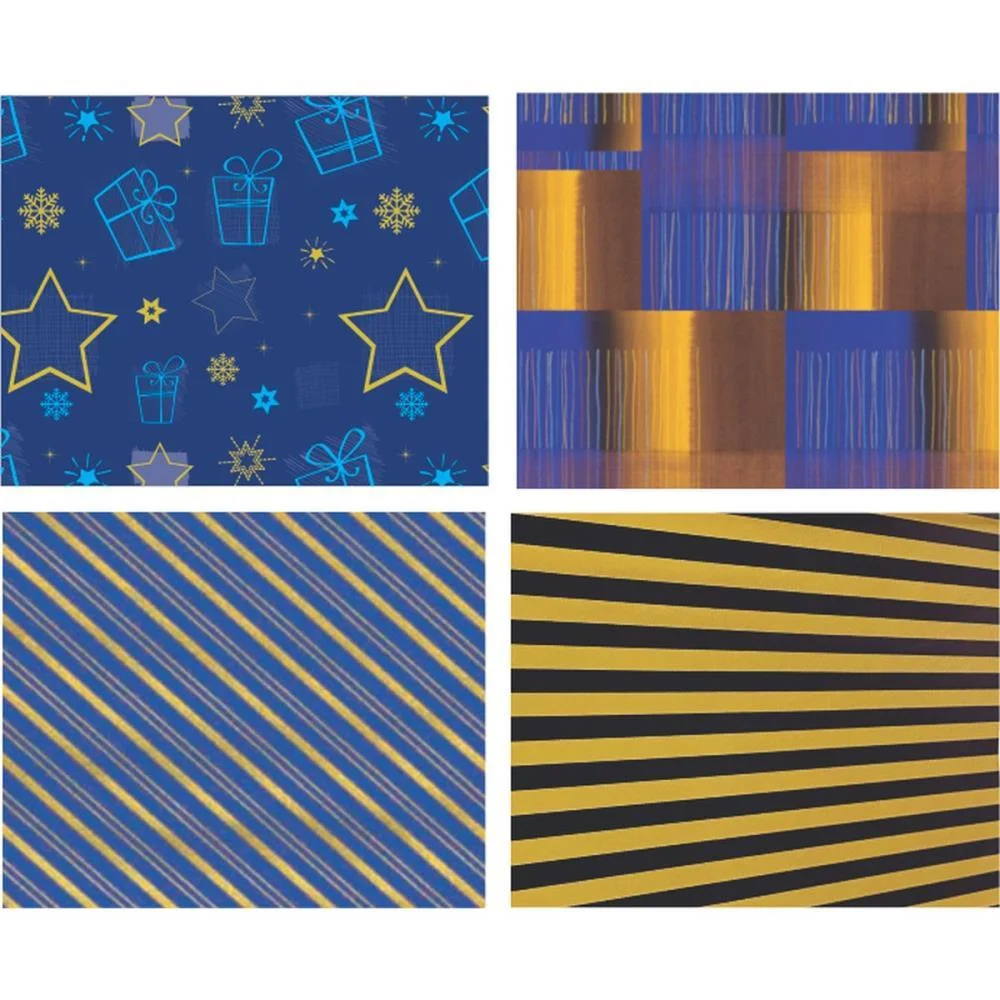 Papel Presente 50X60Cm Couche Linha Diamante Masculino 4Mod. V.m.p. (Pct.c/40) - imagem 3