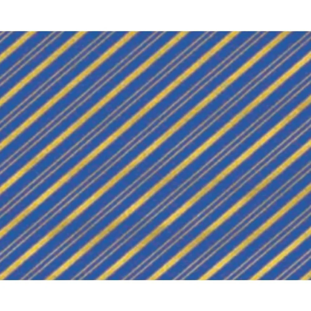 Papel Presente Bobina Couche 60Cm.mod.160 Listrado Azul/Our V.m.p. (Bo-100Mts) - imagem 2