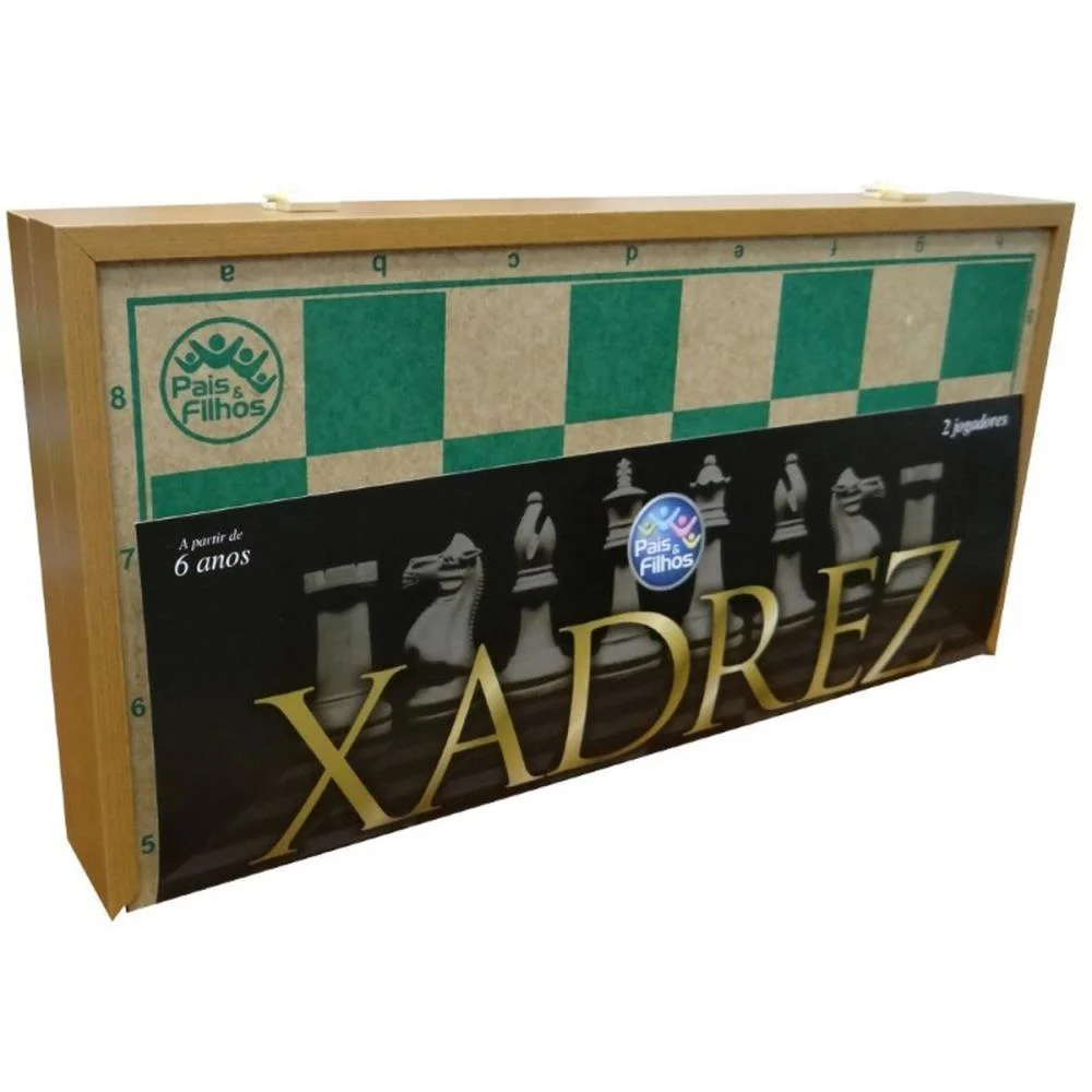 Jogo De Xadrez Oficial Cx Em Madeira 40Cm Pais E Filhos (Unidade) - imagem 8