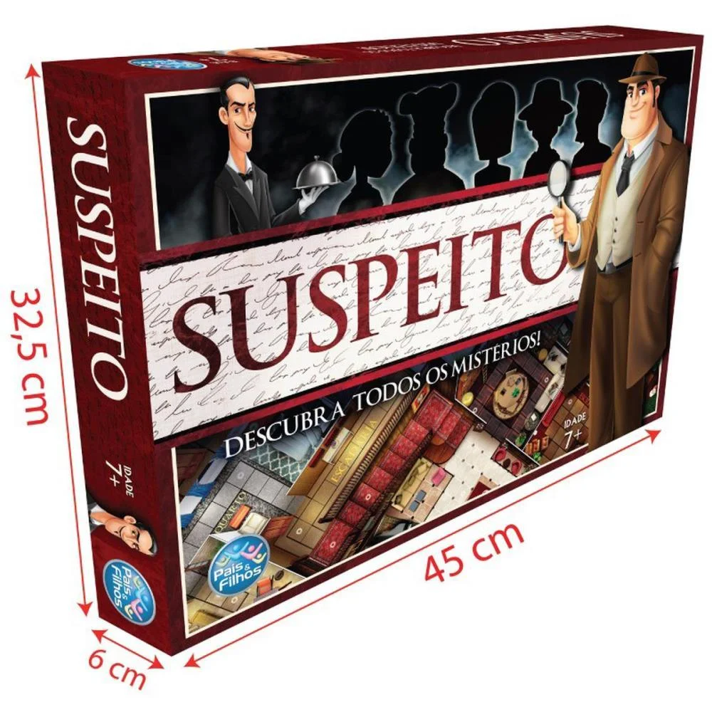 Jogo De Tabuleiro Suspeito Descubra Misterios Pais E Filhos (Unidade) - imagem 4