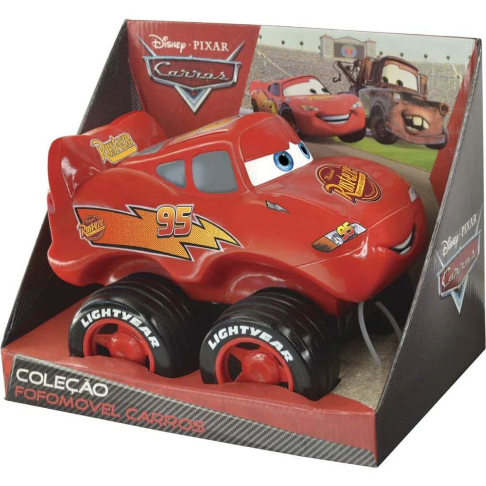Carrinho Cars Mcqueen Fofomovel Lider (Unidade) - imagem 2