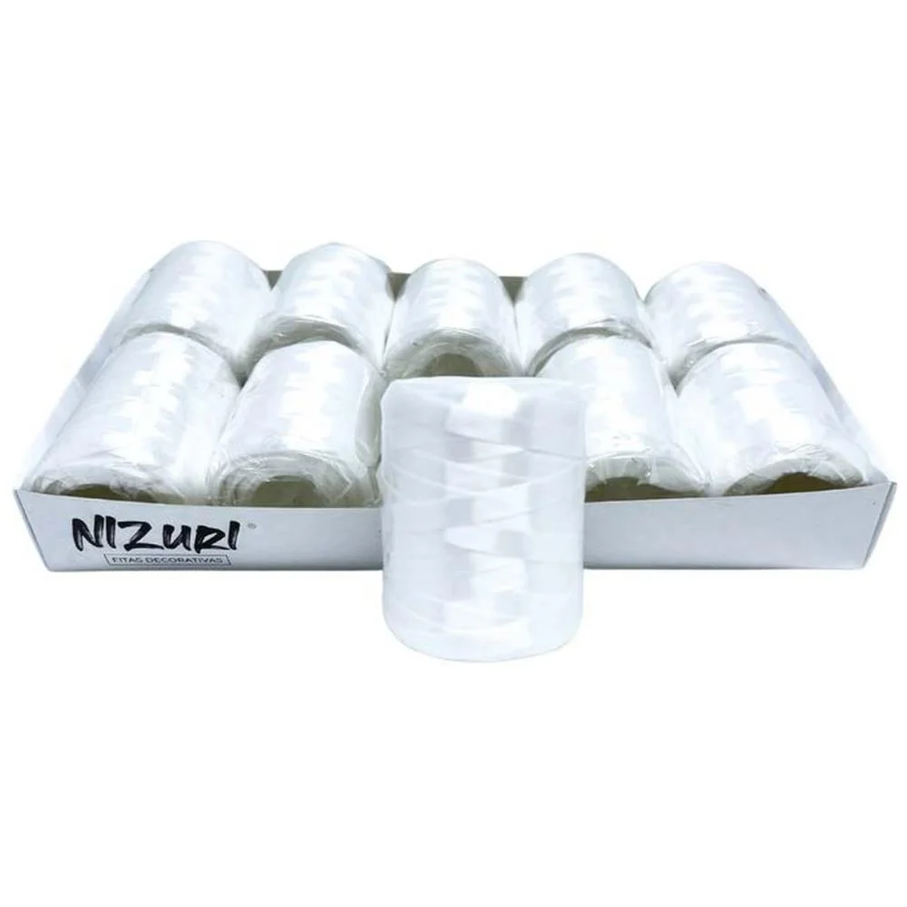 Fitilho 5Mmx50M Branco Nizuri (Pct.c/10) - imagem 2