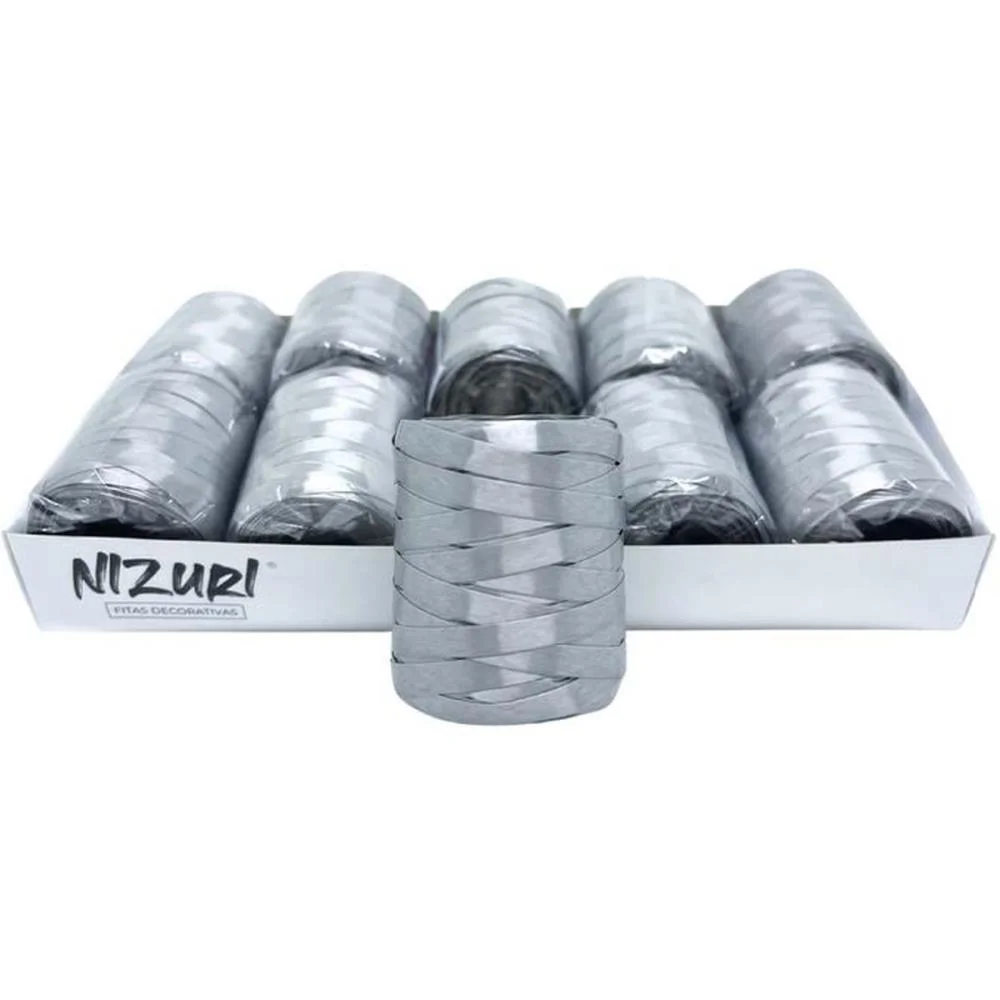 Fitilho 5Mmx50M Prata Nizuri (Pct.c/10) - imagem 3