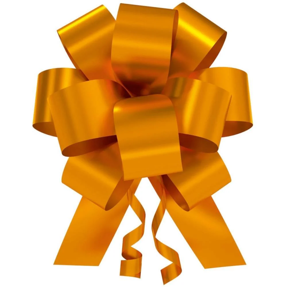 Laco Pronto Liso 20Mmx40Cm. Flor Dourado Un/Bli Emfesta (Pct.c/10) - imagem 3