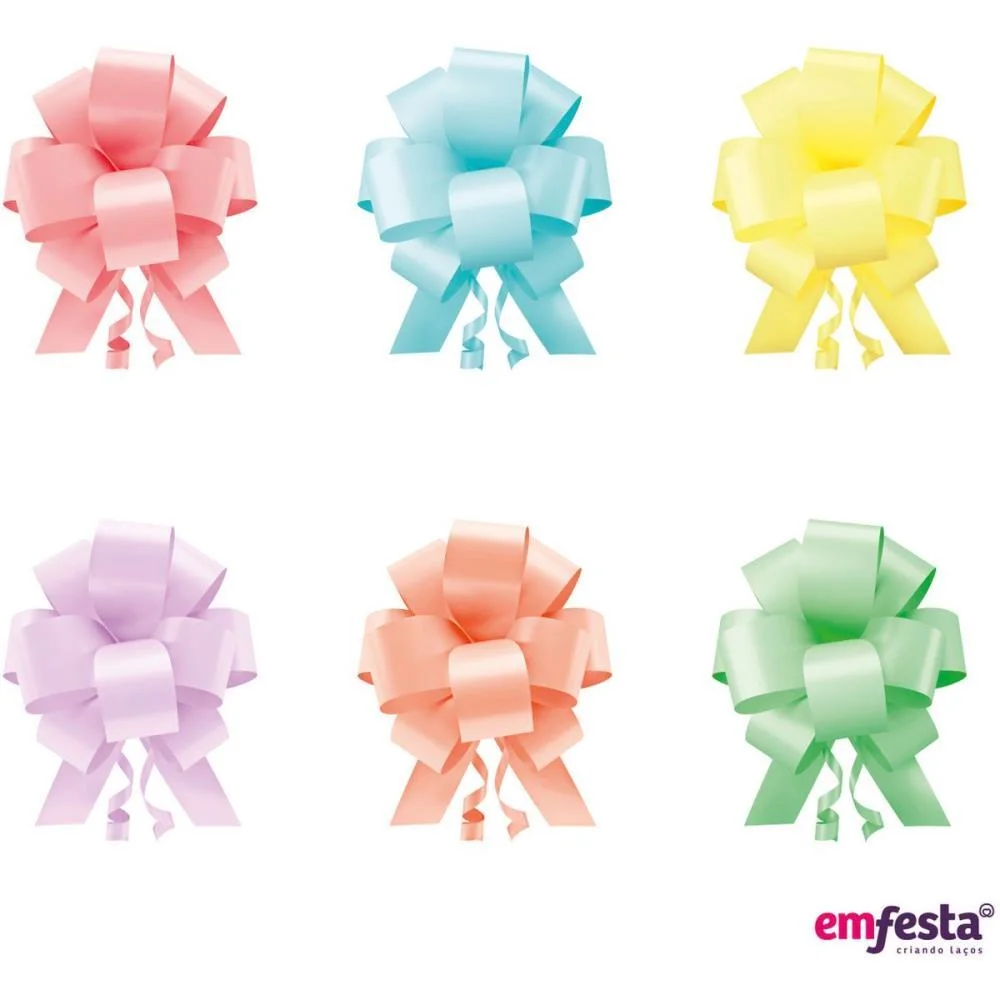 Laco Pronto Liso 20Mmx40Cm. Candy Colors Sor.bl Emfesta (Pct.c/10) - imagem 3