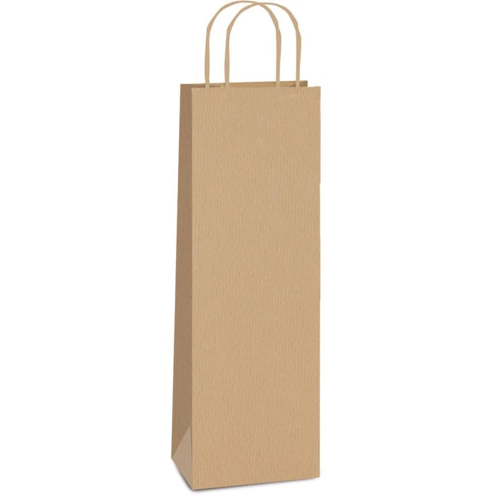 Embalagem Para Garrafa Sacola Kraft 35X13X8Cm Cromus (Pct.c/10) - imagem 2
