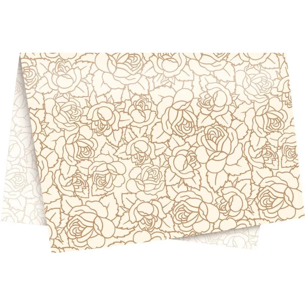Papel Seda Decorado Decorado Gabriella 49X69Cm 20G Cromus (Pct.c/50) - imagem 3