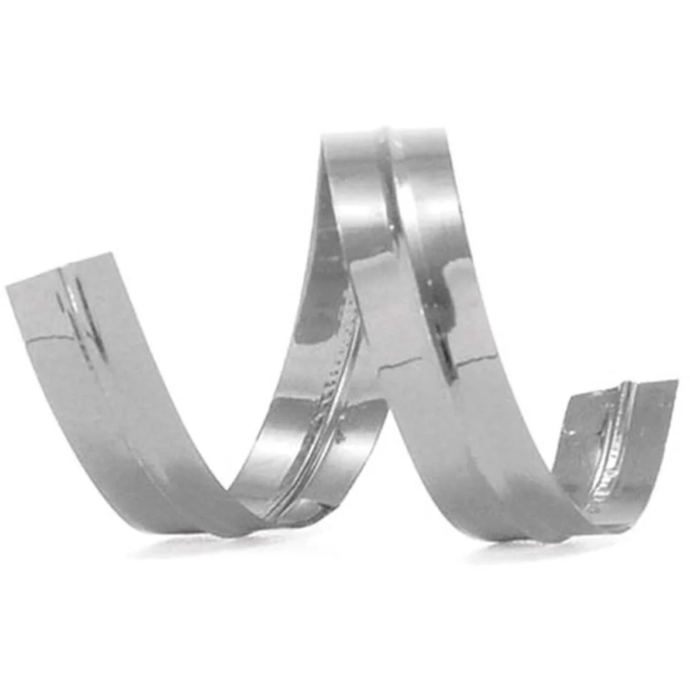 Fecho Metalico Prata 7Mmx30Cm. Cromus C/ 100 Unidades - imagem 2