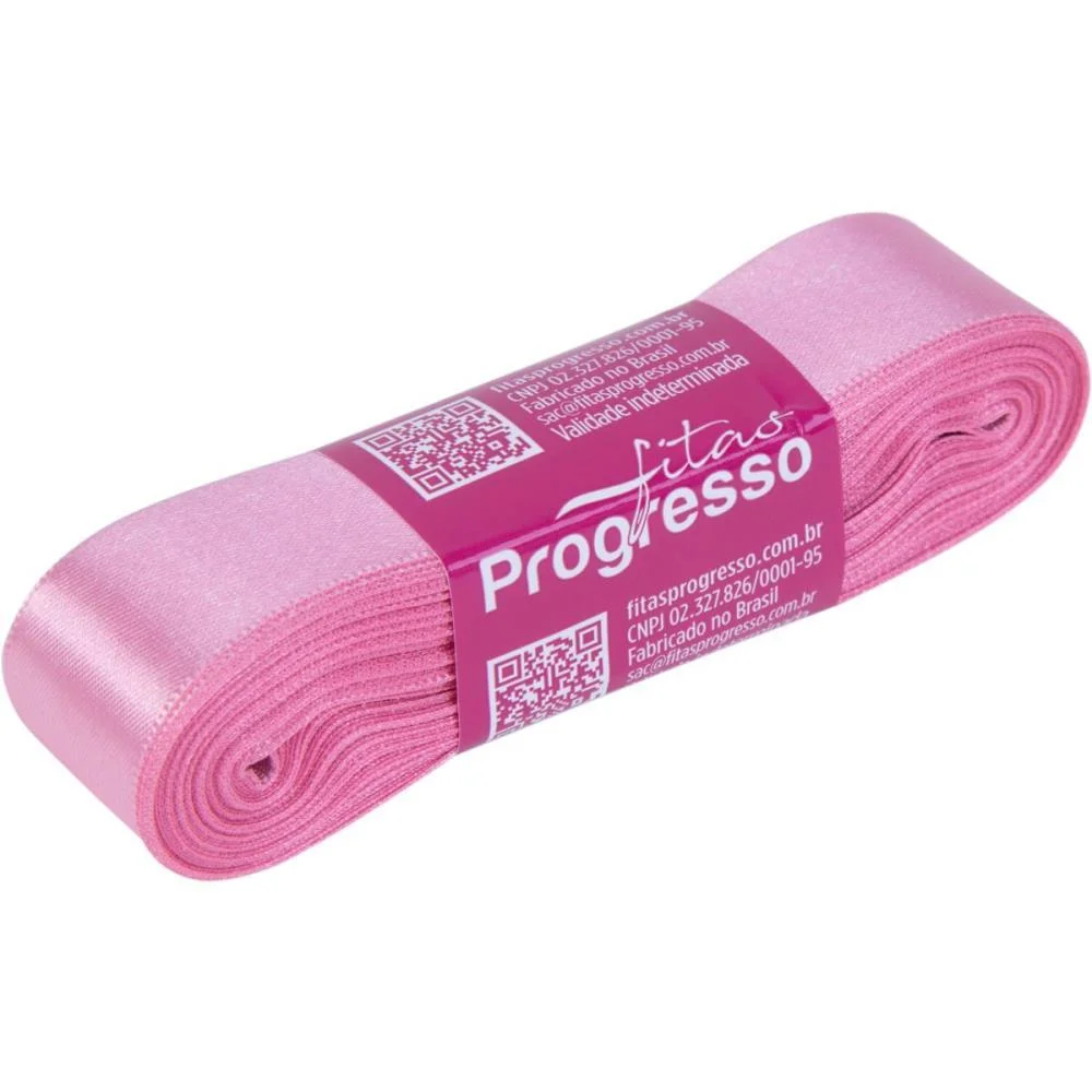 Fita De Cetim 22Mm 10M. Rosa Escuro 240 Fitas Progresso (Unidade) - imagem 2