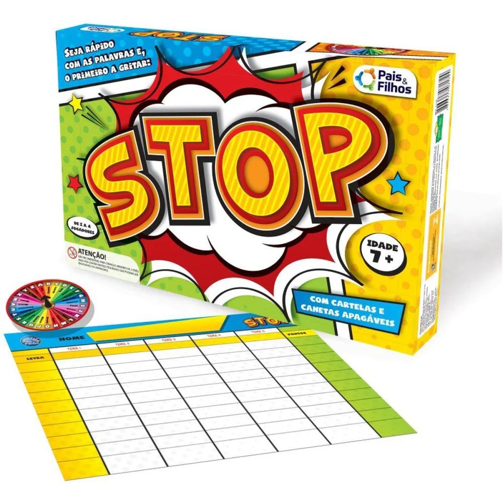 Jogo Diverso Stop Pais E Filhos (Unidade) - imagem 3