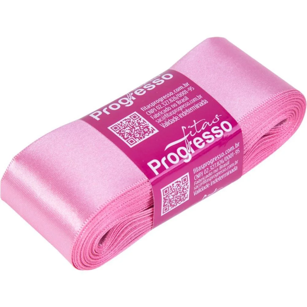 Fita De Cetim 38Mm 10M. Rosa Escuro 240 Fitas Progresso (Unidade) - imagem 3