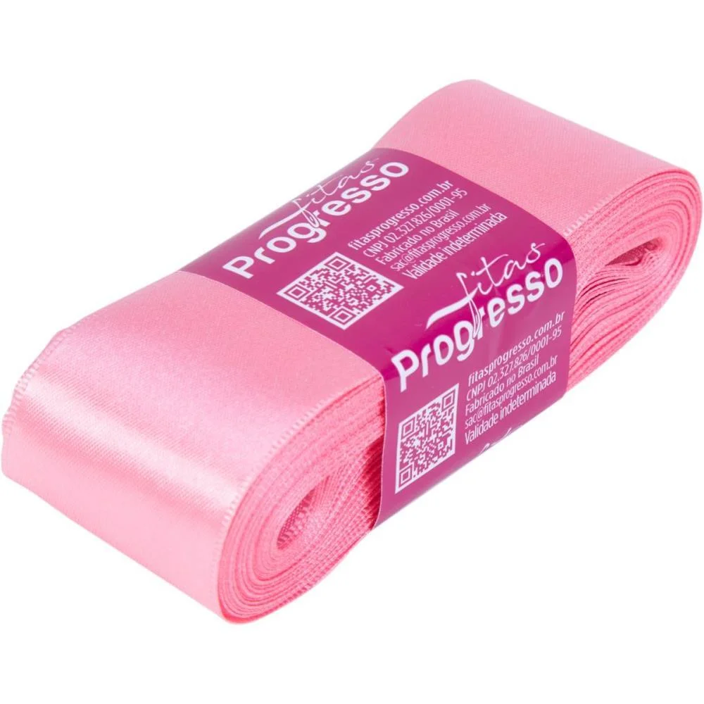 Fita De Cetim 38Mm 10M. Rosa Petala 009 Fitas Progresso (Unidade) - imagem 3