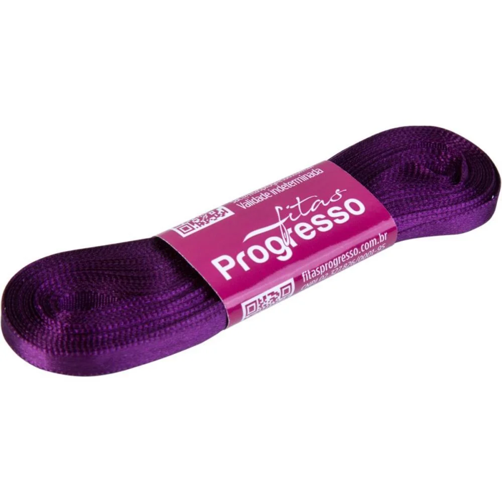 Fita De Cetim 07Mm 10M. Violeta 675 Fitas Progresso (Unidade) - imagem 2